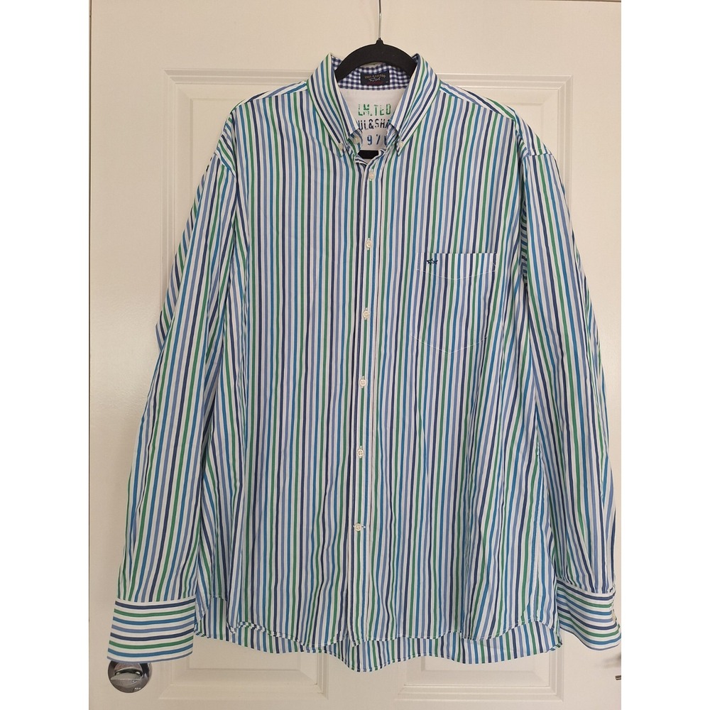 Men's Paul & Shark  Long Sleeve‎ Button Down Dress Shirt-Size 44